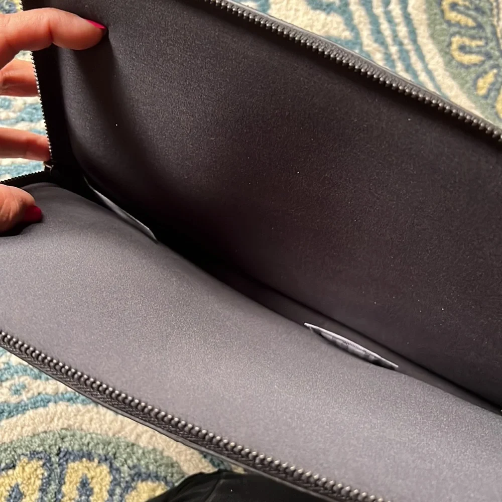 Rebecca Minkoff Metallic Laptop Case with Zipper Pockets